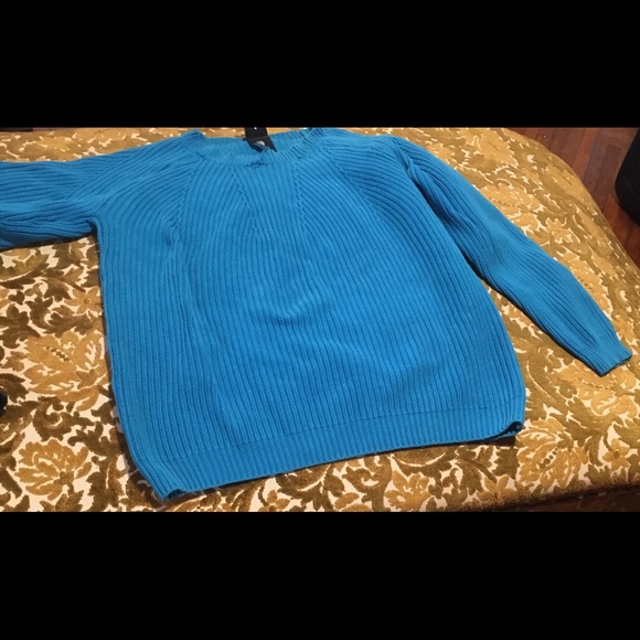 Lg Aqua Sweater - Picture 1 of 2